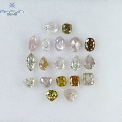 2.50 CT/19 Pcs Mix Shape Natural Diamond Pink Color I2 Clarity (4.75 MM)