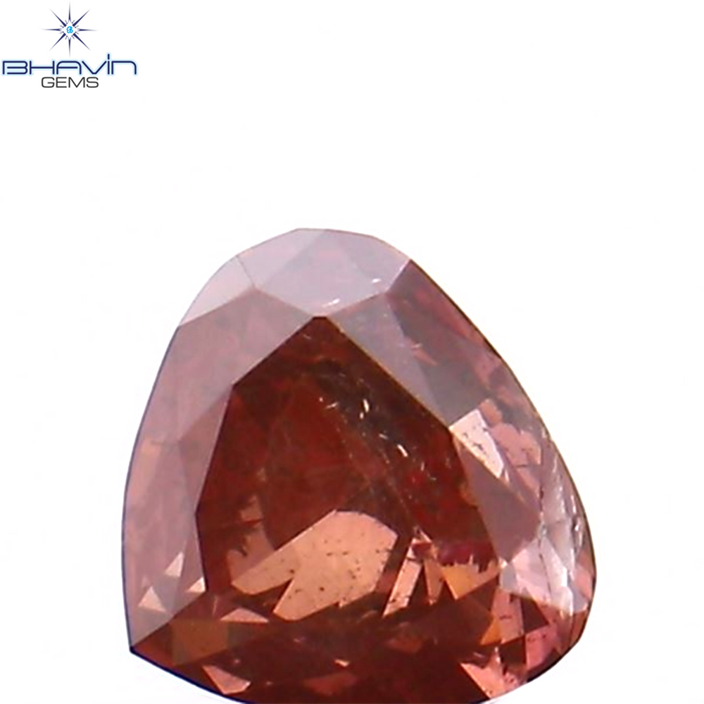 0.14 CT ハートシェイプ エンハンスト ピンク カラー ナチュラル ルース ダイヤモンド SI2 クラリティ (3.38 MM)