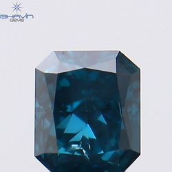 0.17 CT Radiant Shape Natural Diamond Blue Color VS2 Clarity (3.17 MM)