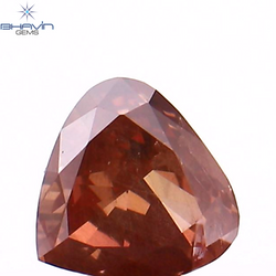 0.15 CT Heart Shape Enhanced Pink Color Natural Loose Diamond SI1 Clarity (3.58 MM)