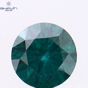 0.31 CT Round Shape Natural Diamond Blue Color VS2 Clarity (4.30 MM)