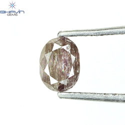 0.40 CT Oval Shape Natural Diamond Pink Color I3 Clarity (4.86 MM)