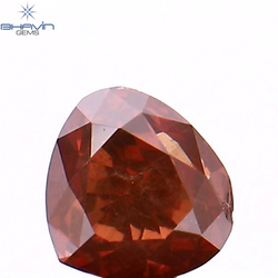 0.25 CT Heart Shape Enhanced Pink Color Natural Loose Diamond SI1 Clarity (3.74 MM)