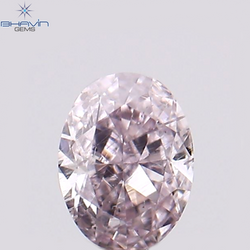 0.08 CT Oval Shape Natural Diamond Pink Color VS2 Clarity (2.97 MM)