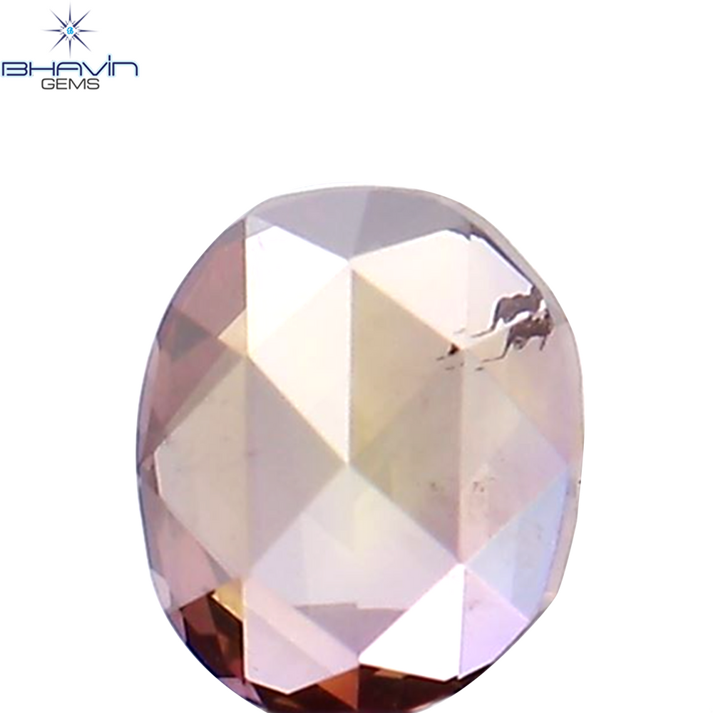 0.15 CT オーバル シェイプ ナチュラル ルース ダイヤモンド ピンク カラー VS2 クラリティ (3.50 MM)