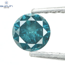 0.28 CT Round Diamond Natural Loose Diamond Blue Color I3 Clarity (4.15 MM)