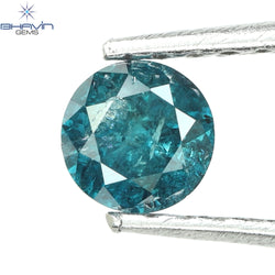 0.26 CT Round Diamond Natural Diamond Blue Color I3 Clarity (4.00 MM)