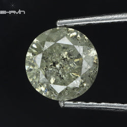 0.67 CT Round Shape Natural Diamond White Color I3 Clarity (5.40 MM)