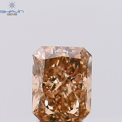 0.41 CT Radiant Diamond Pink (Argyle) Color Natural Loose Diamond SI1 Clarity (4.46 MM)