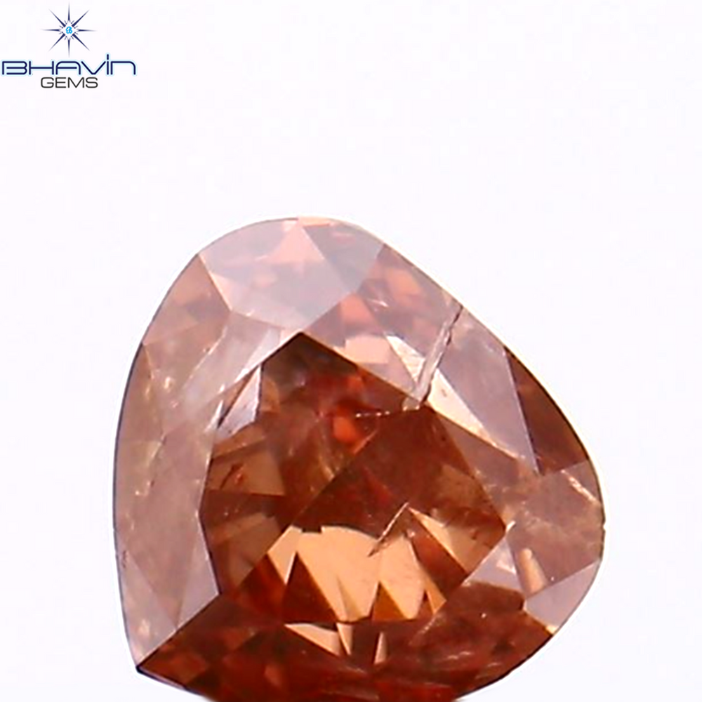 0.21 CT ハートシェイプ エンハンスト ピンク カラー ナチュラル ルース ダイヤモンド I1 クラリティ (3.73 MM)