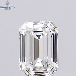 0.09 CT エメラルド シェイプ ナチュラル ダイヤモンド ホワイト カラー VS1 クラリティ (3.15 MM)