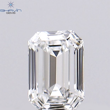 0.09 CT Emerald Shape Natural Diamond White Color VS1 Clarity (3.15 MM)