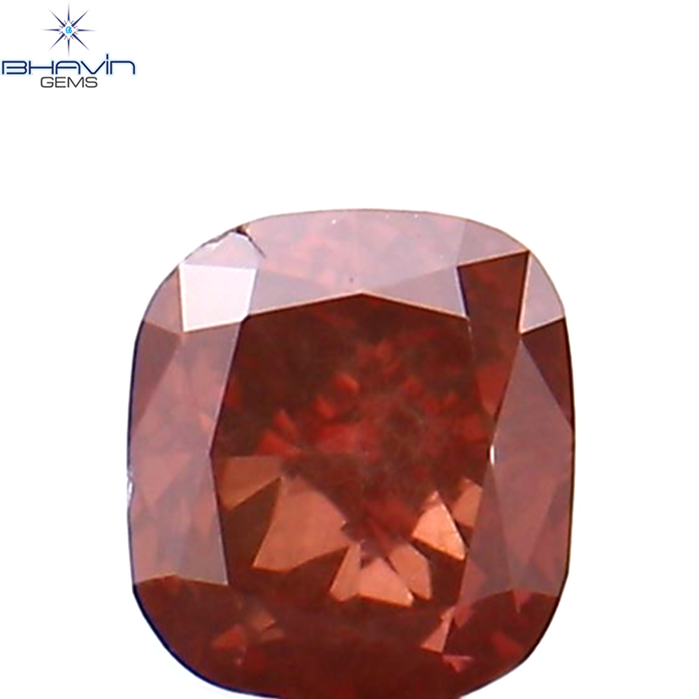 0.12 CT クッション シェイプ ナチュラル ルース ダイヤモンド 強化ピンク色 SI2 クラリティ (2.83 MM)