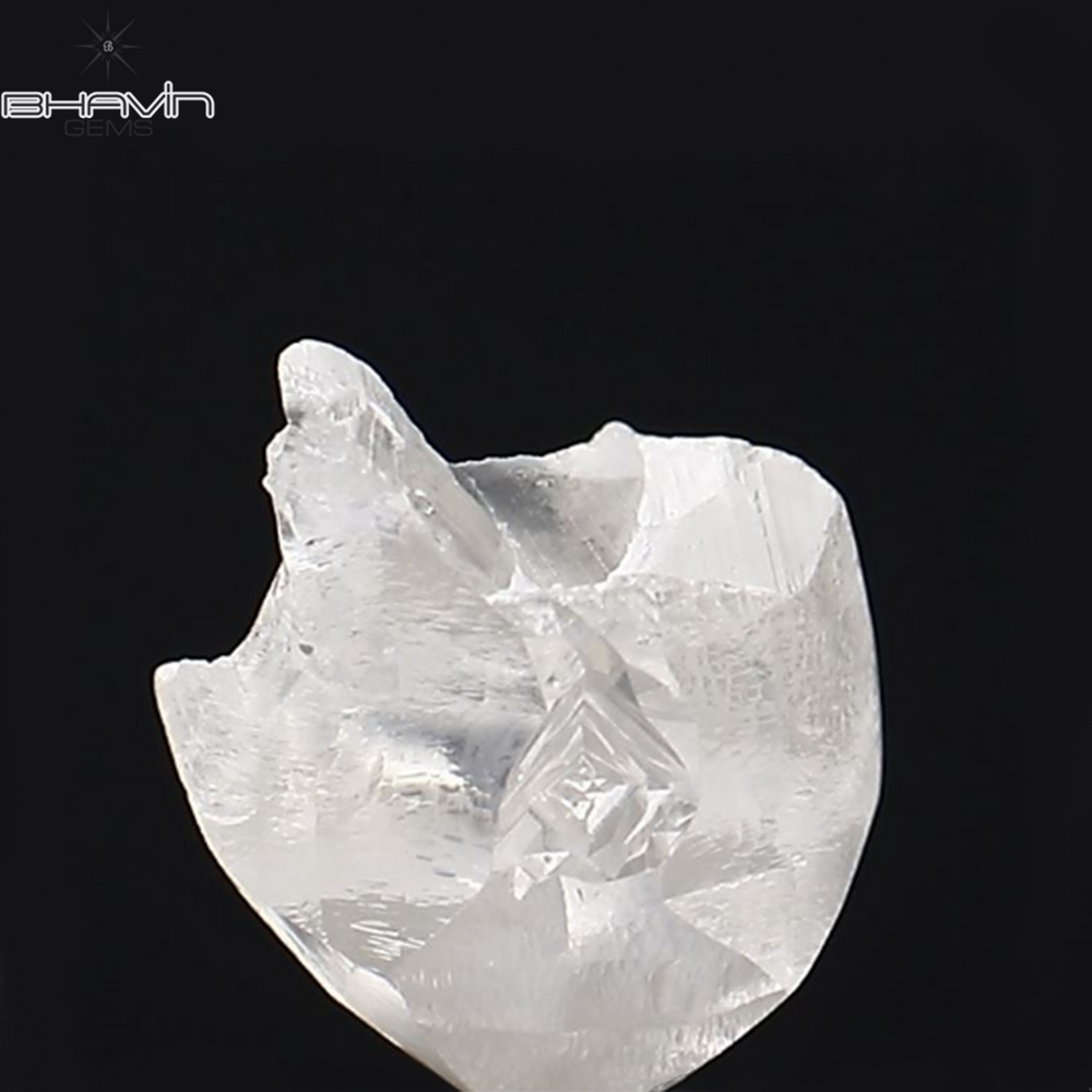 0.90 CT Rough Shape Natural Diamond White Color VS1 Clarity (5.95 MM)