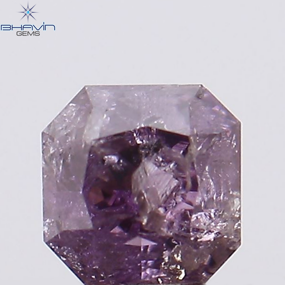 0.08 CT ラディアント シェイプ ナチュラル ダイヤモンド ピンク色 SI2 クラリティ (2.38 MM)