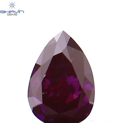 0.14 CT Pear Shape Natural Diamond Enhanced Pink Color VS1 Clarity (4.02 MM)