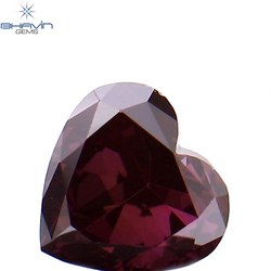 0.23 CT Heart Shape Enhanced Pink Color Natural Loose Diamond VS1 Clarity (3.80 MM)