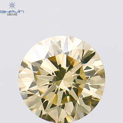 0.40 CT Round Shape Natural Loose Diamond Brown Color VS2 Clarity (4.64 MM)