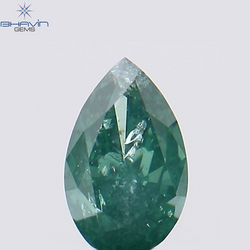 0.18 Pear Shape Natural Diamond Blue Color I1 Clarity (4.56 MM)