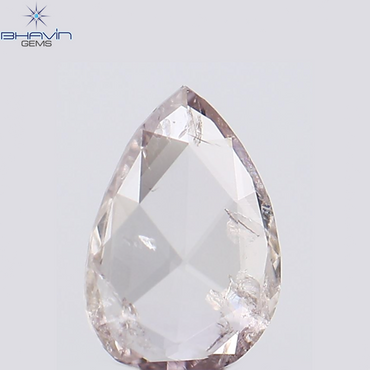 0.11 CT Pear Shape Natural Diamond Pink Color SI2 Clarity (4.66 MM)