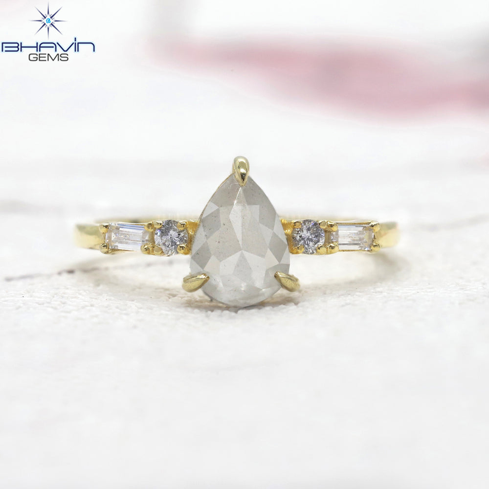Pear Diamond White Diamond Natural Diamond Ring Gold Ring Engagement Ring