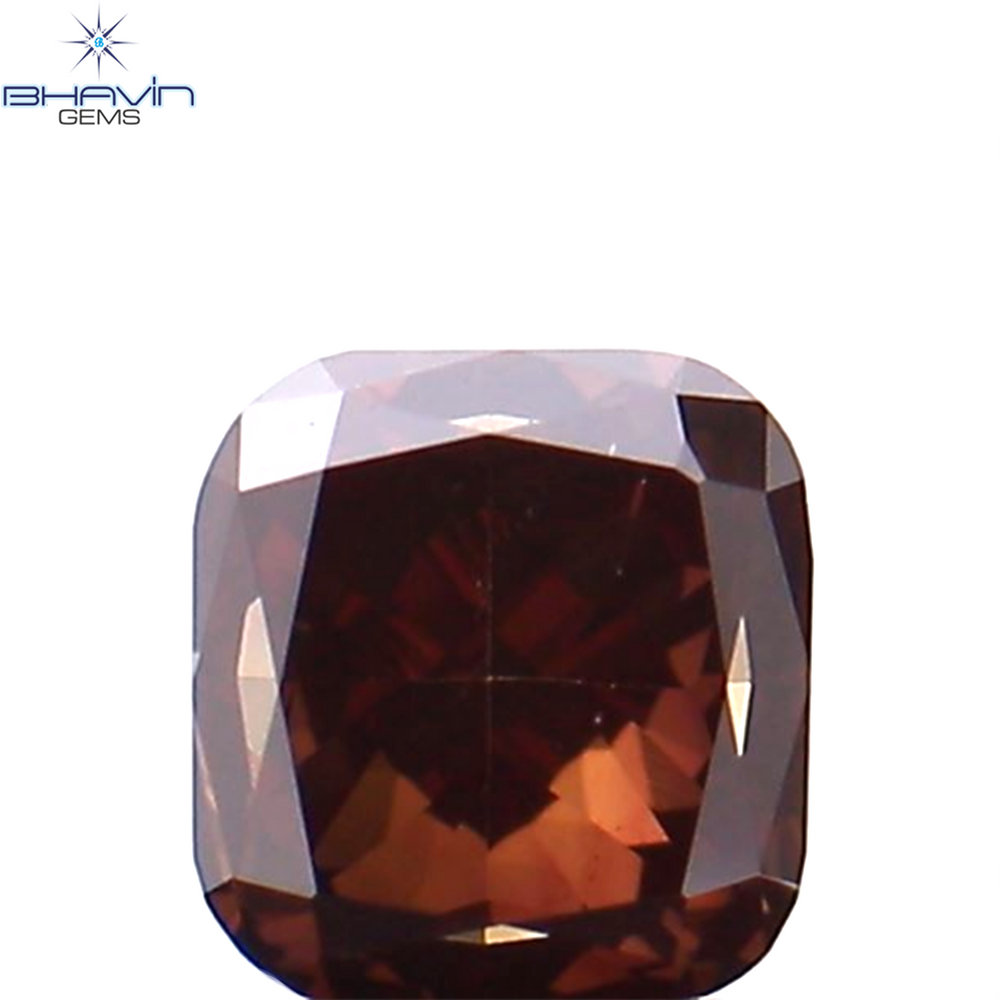 0.25 CT クッション シェイプ ナチュラル ルース ダイヤモンド 強化ピンク色 VS1 クラリティ (3.24 MM)