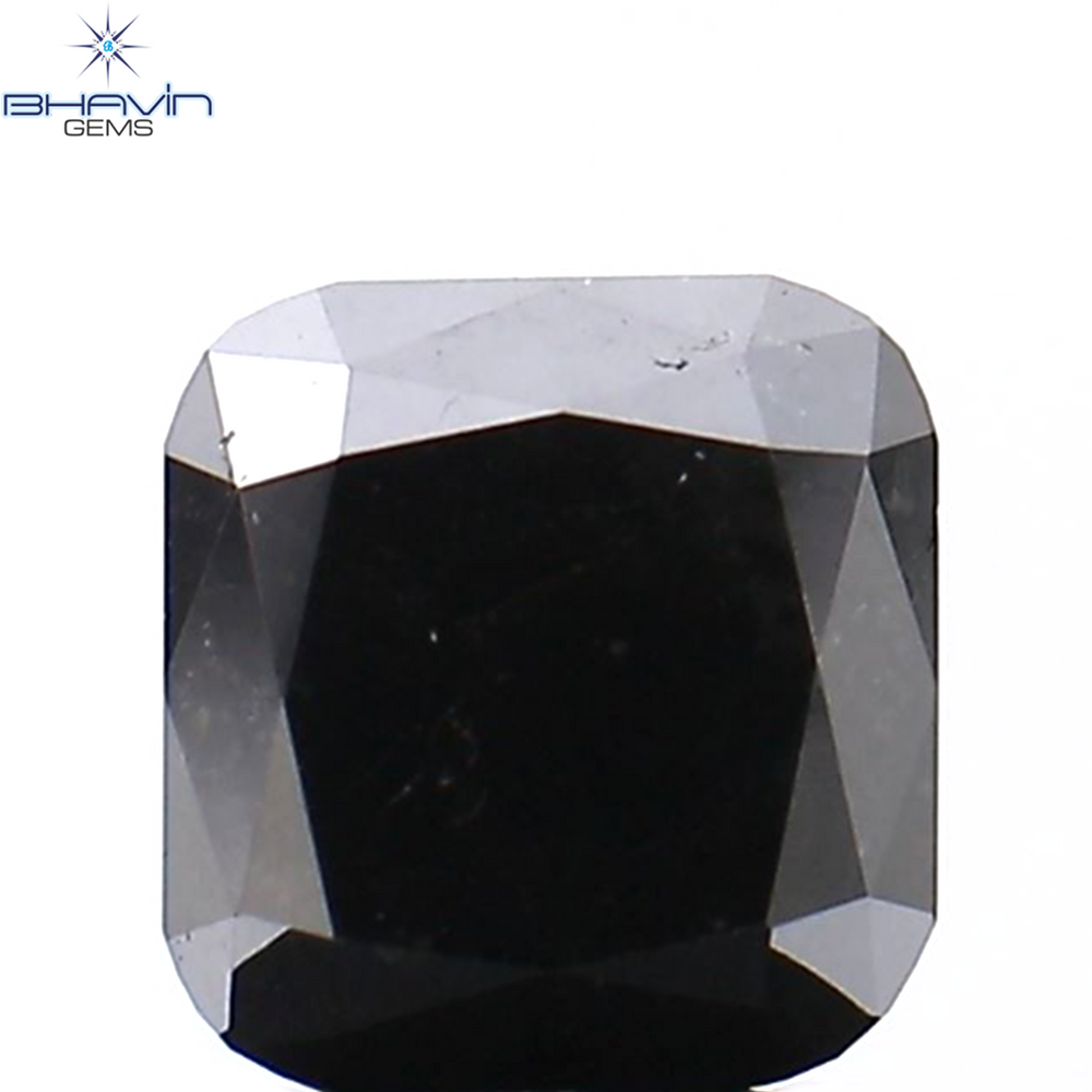 1.09 CT Cushion Diamond Natural Diamond Black Diamond Clarity Opaque (5.44 MM)