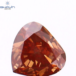 0.28 CT Heart Shape Enhanced Pink Color Natural Loose Diamond VS2 Clarity (4.15 MM)