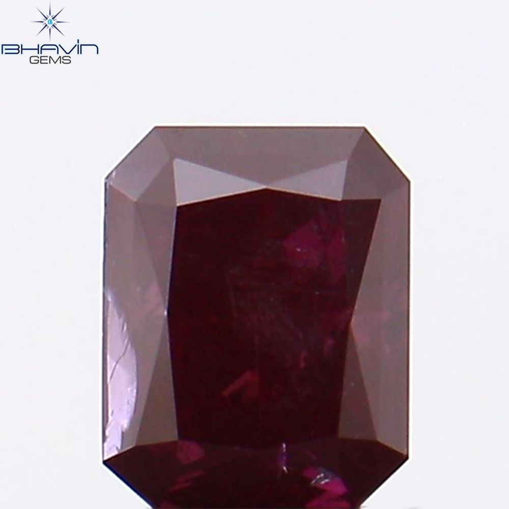 0.33 CT Radiant Diamond Pink Color Natural Diamond Clarity SI2 (4.17 MM)