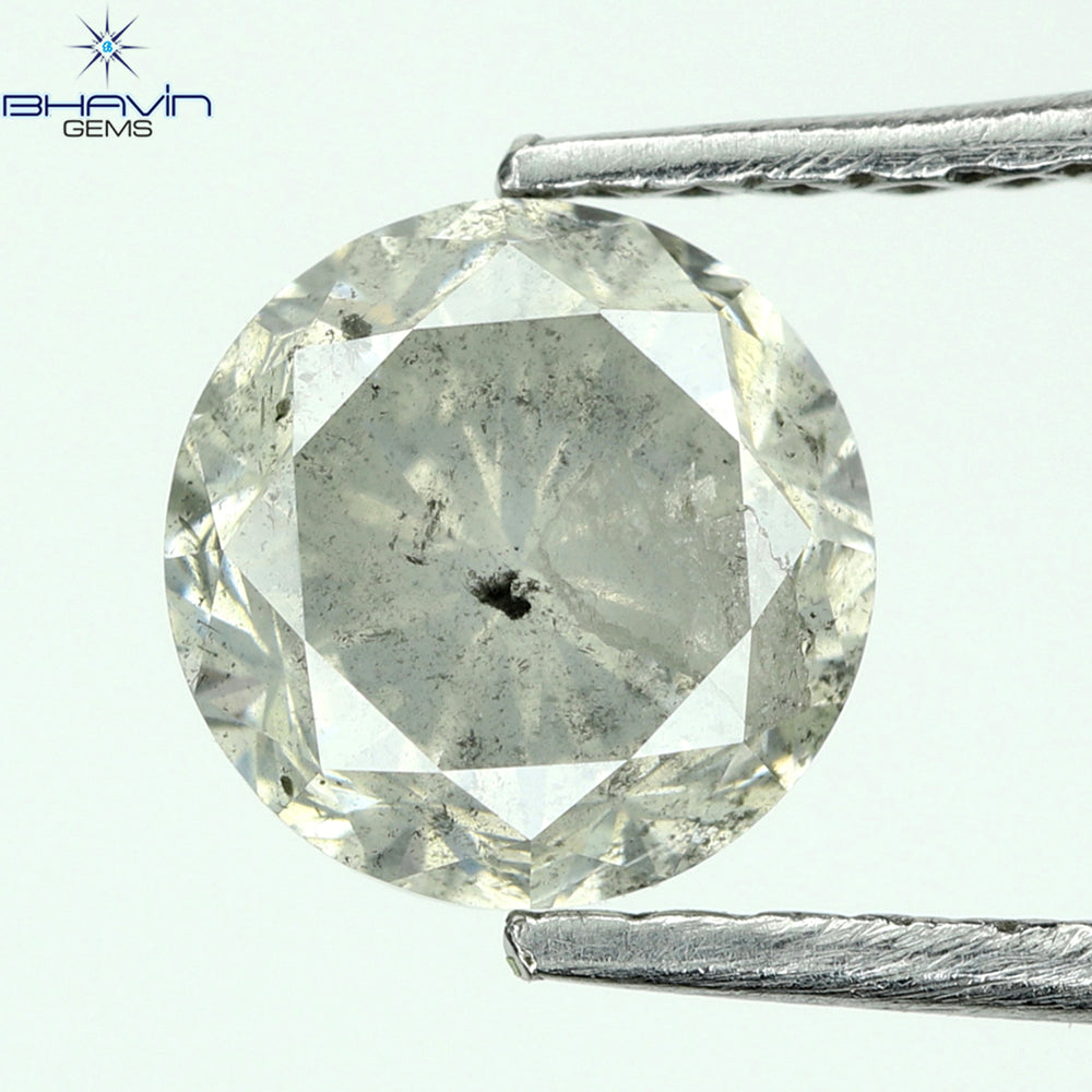1.00 CT Round Shape Natural Loose Diamond White Color I3 Clarity (5.95 MM)