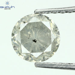 1.00 CT Round Shape Natural Loose Diamond White Color I3 Clarity (5.95 MM)