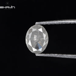 0.72 CT Oval Shape Natural Diamond White Milky Color I3 Clarity (6.15 MM)