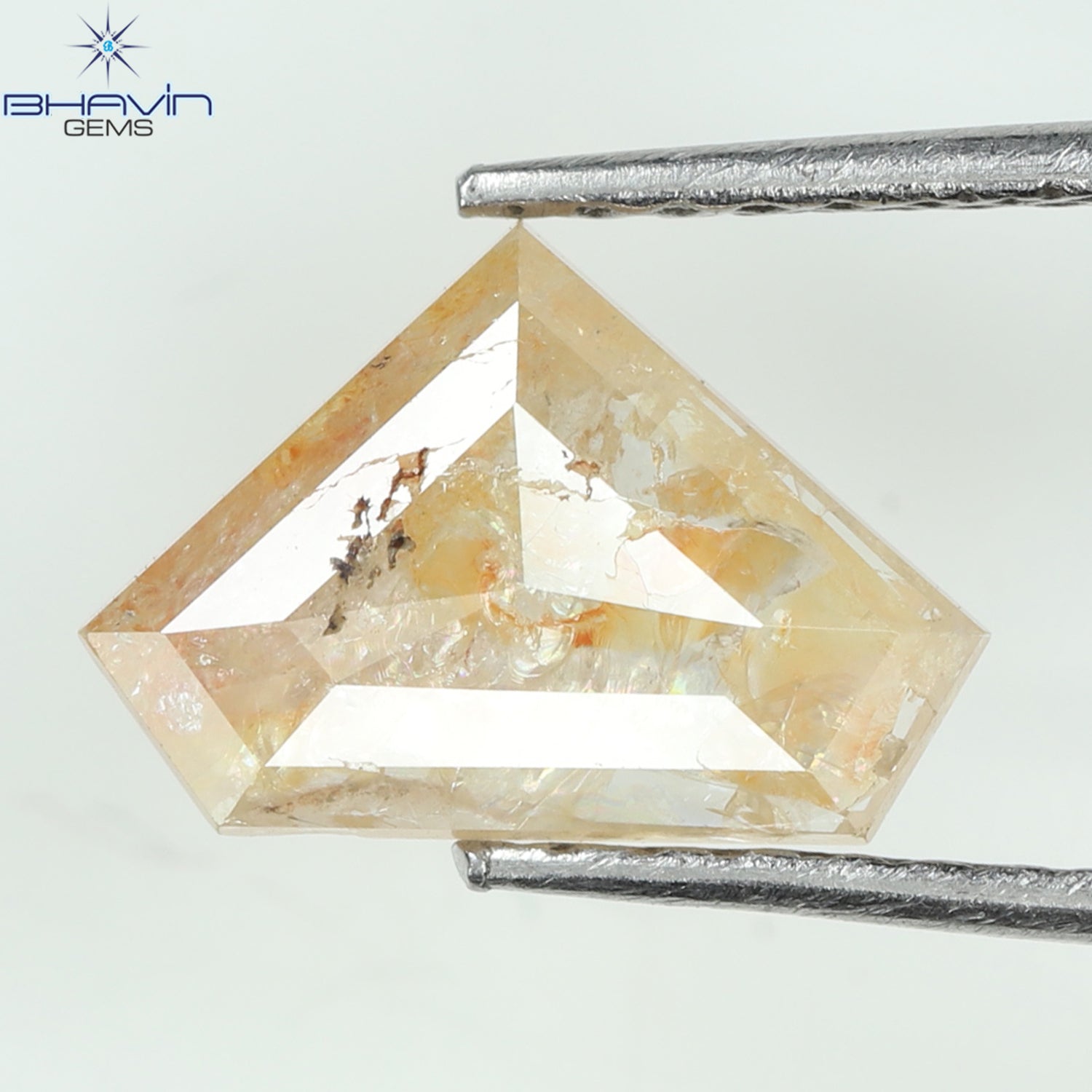 1.05 CT Pentagon Diamond Peach Diamond Natural Loose Diamond I3 Clarity (9.70 MM)