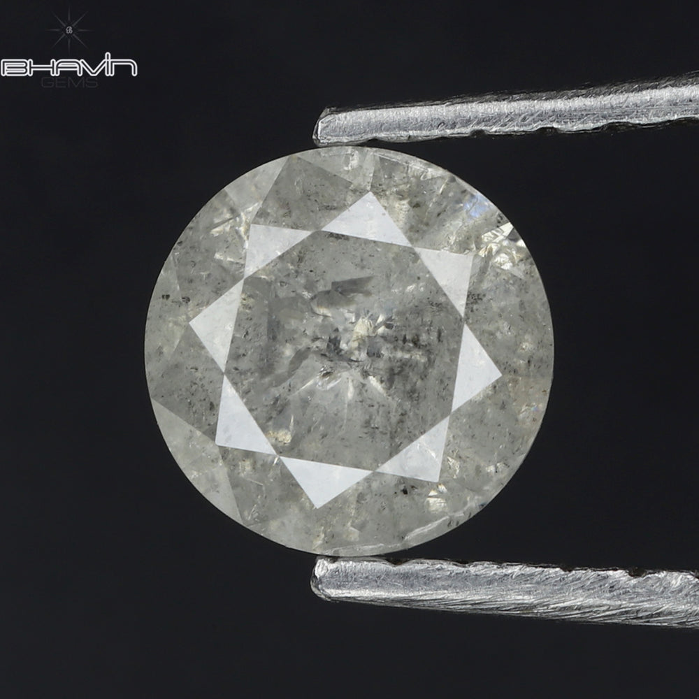 0.58 CT Round Shape Natural Diamond White Color I3 Clarity (5.30 MM)