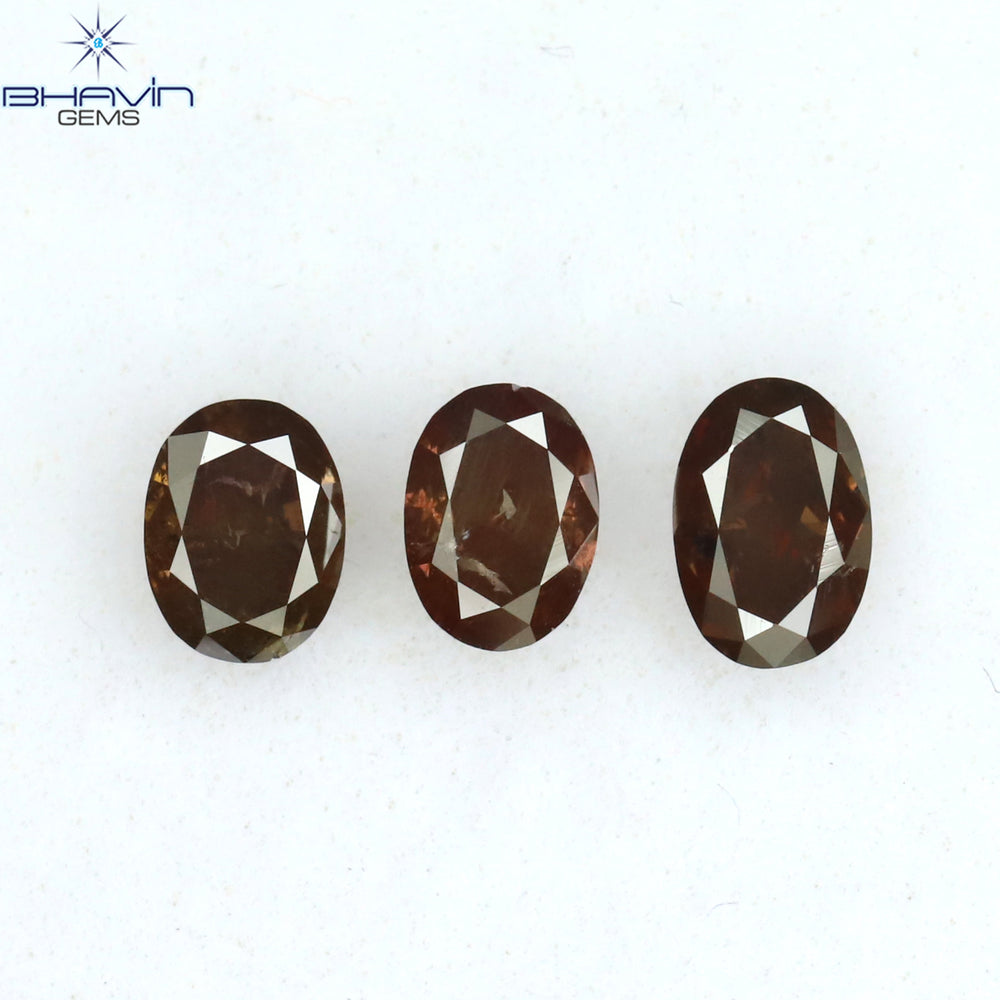 0.42 CT/4 ピース ミックス シェイプ ナチュラル ダイヤモンド ピンク カラー SI クラリティ (3.83 MM)