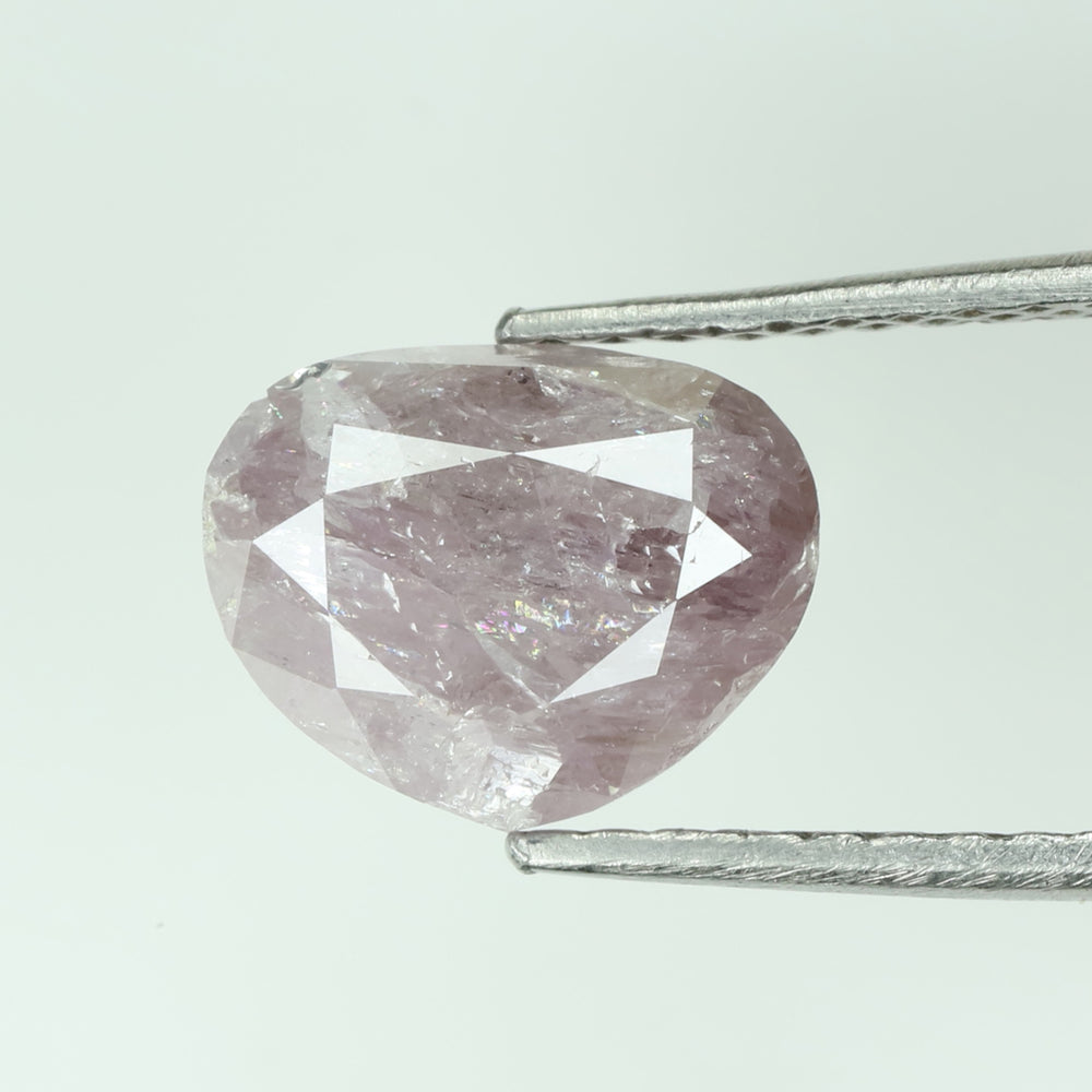 0.86 CT クッション ダイヤモンド ピンク カラー ナチュラル ルース ダイヤモンド I2 クラリティ (5.02 MM)