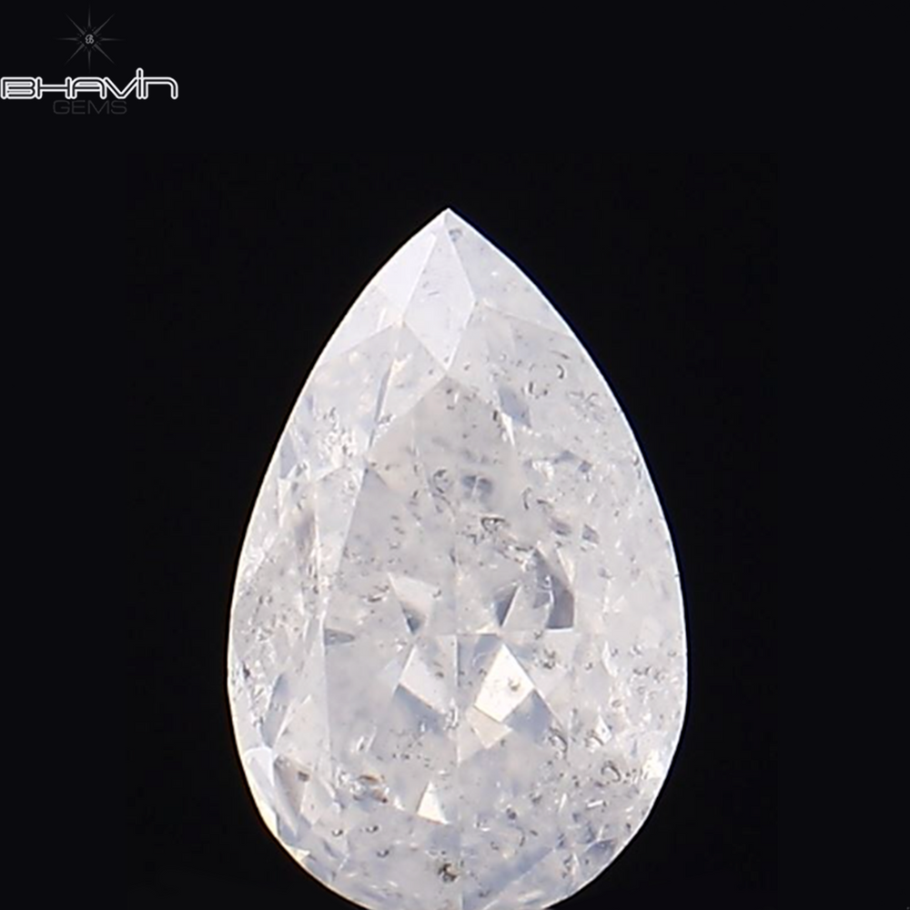 0.20 CT Pear Shape Natural Diamond White Color SI2 Clarity (4.62 MM)