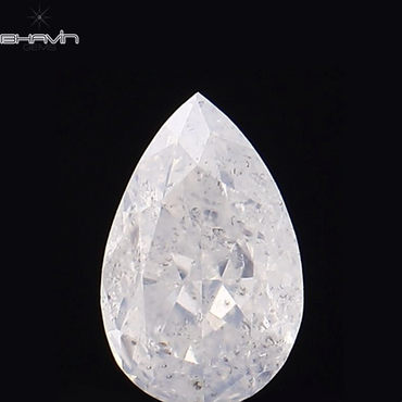 0.20 CT Pear Shape Natural Diamond White Color SI2 Clarity (4.62 MM)