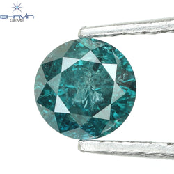 0.40 CT Round Diamond Natural Loose Diamond Blue Color I3 Clarity (4.67 MM)