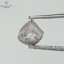 0.49 CT Rough Shape Natural Diamond Pink Color I3 Clarity (4.90 MM)