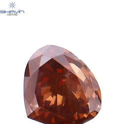 0.24 CT Heart Shape Enhanced Pink Color Natural Loose Diamond SI1 Clarity (4.11 MM)