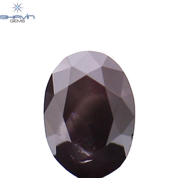 0.20 CT Oval Shape Natural Diamond Pink Color I3 Clarity (4.13 MM)