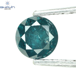 0.32 CT Round Diamond Natural Loose Diamond Blue Color I3 Clarity (4.35 MM)