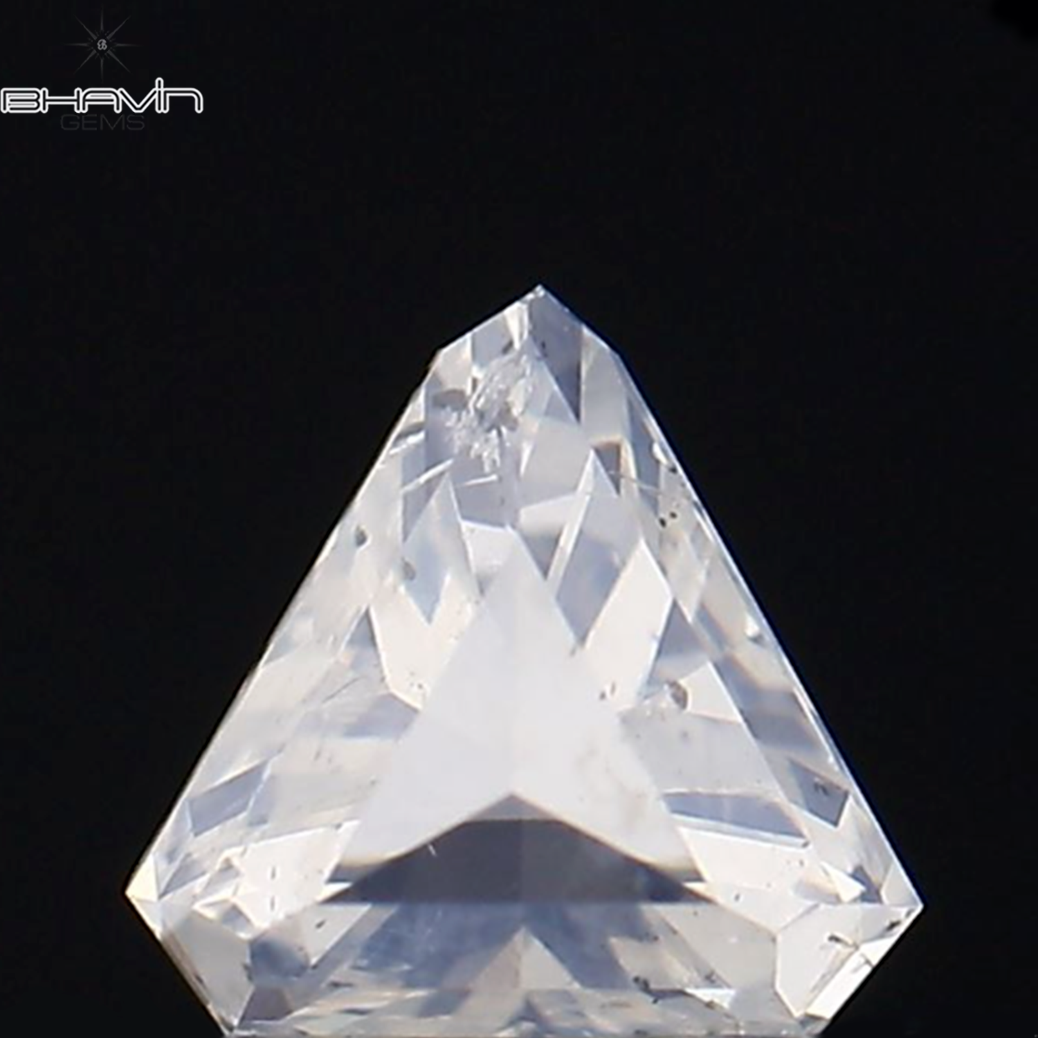 0.22 CT Shield Shape Natural Diamond White Color SI2 Clarity (4.17 MM)