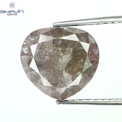 3.84 CT Heart Diamond Pink Color Natural Diamond Clarity I3 (9.00 MM)