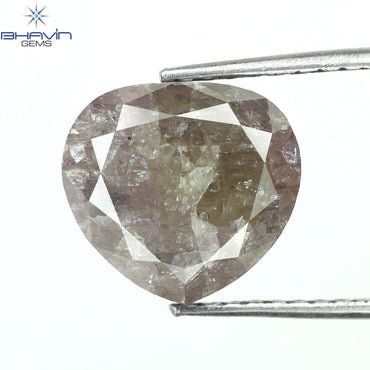 3.84 CT Heart Diamond Pink Color Natural Diamond Clarity I3 (9.00 MM)