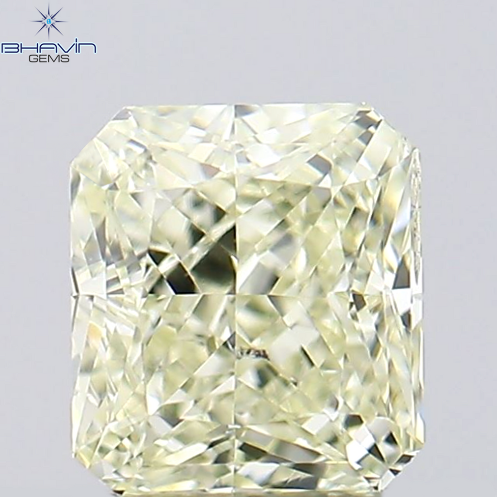 0.58 CT Radiant Shape Natural Diamond White Color SI1 Clarity (4.79 MM)