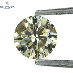 0.32 CT Round Shape Natural Loose Diamond Brown Color SI2 Clarity (4.25 MM)