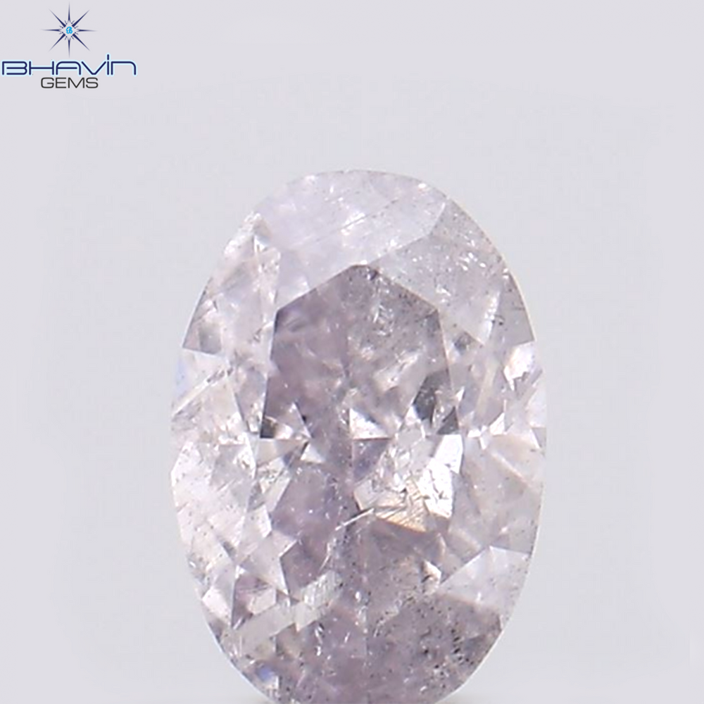 0.22 CT 楕円形 天然ダイヤモンド ピンク色 I1 クラリティ (4.28 MM)