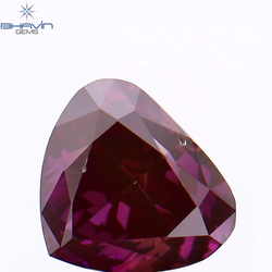0.28 CT Heart Shape Enhanced Pink Color Natural Loose Diamond VS1 Clarity (4.49 MM)